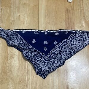 Navy Paisley Bandana Scarf